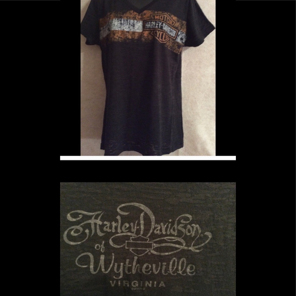 COPY - Burnout Women’s Harley Davidson Tee Shirt Sz 2XL